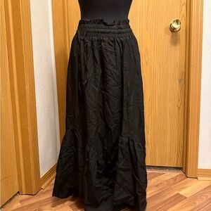 Macy's Elegant Black Maxi Skirt